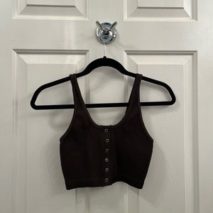 Aerie ribbed bra top